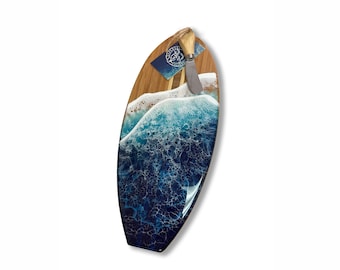 Resin Wave Surfboard Cutting Board