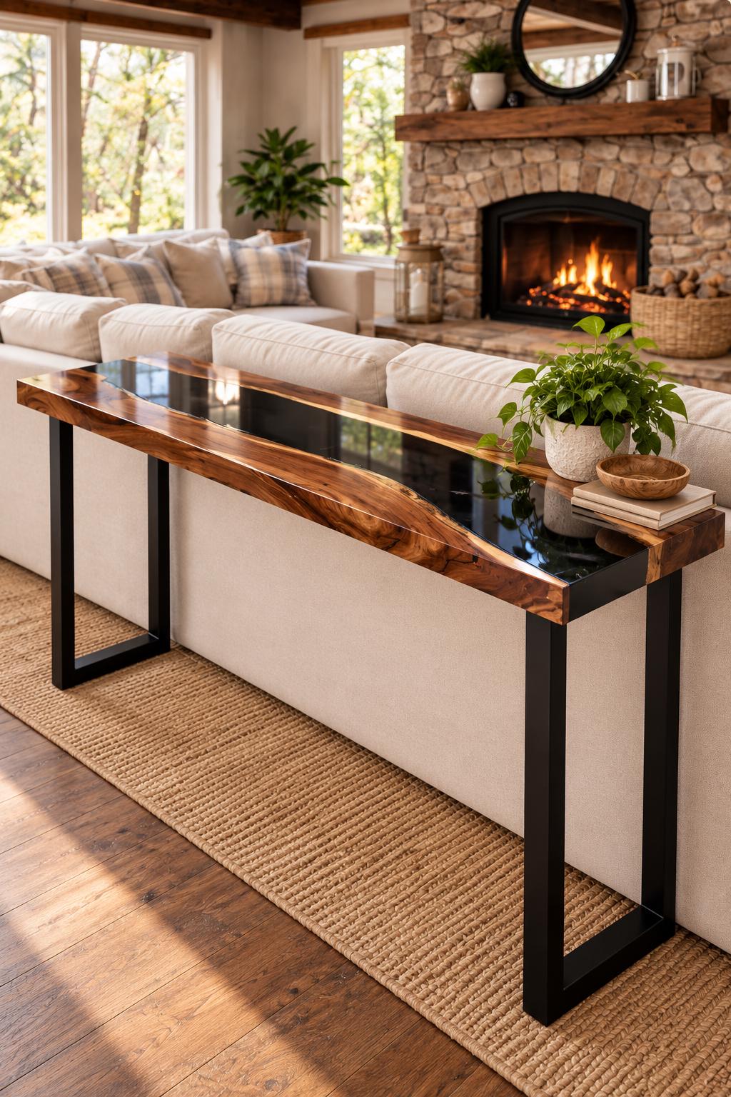 Resin Console Table - Etsy