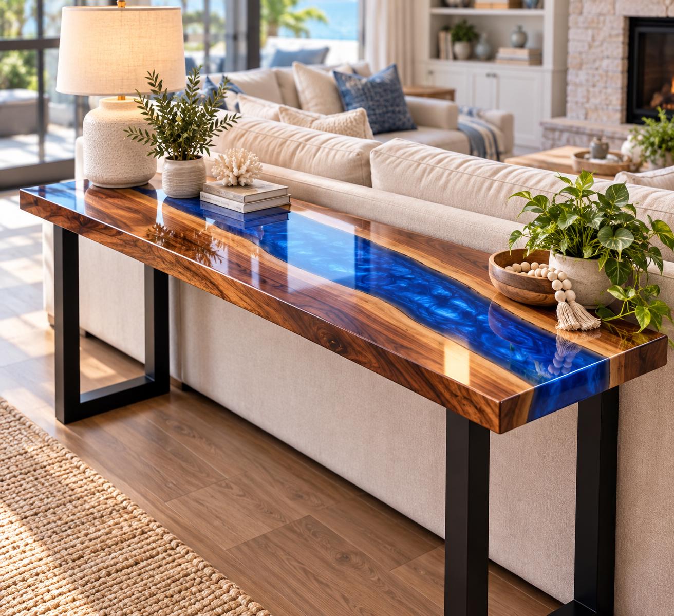 Resin Console Table - Etsy