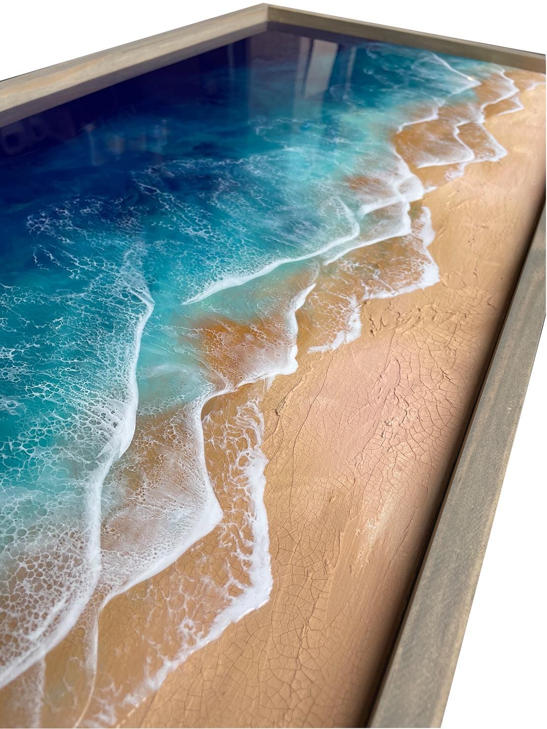 Framed Epoxy Resin Ocean Wave Wall Art: Coastal Decor - Etsy