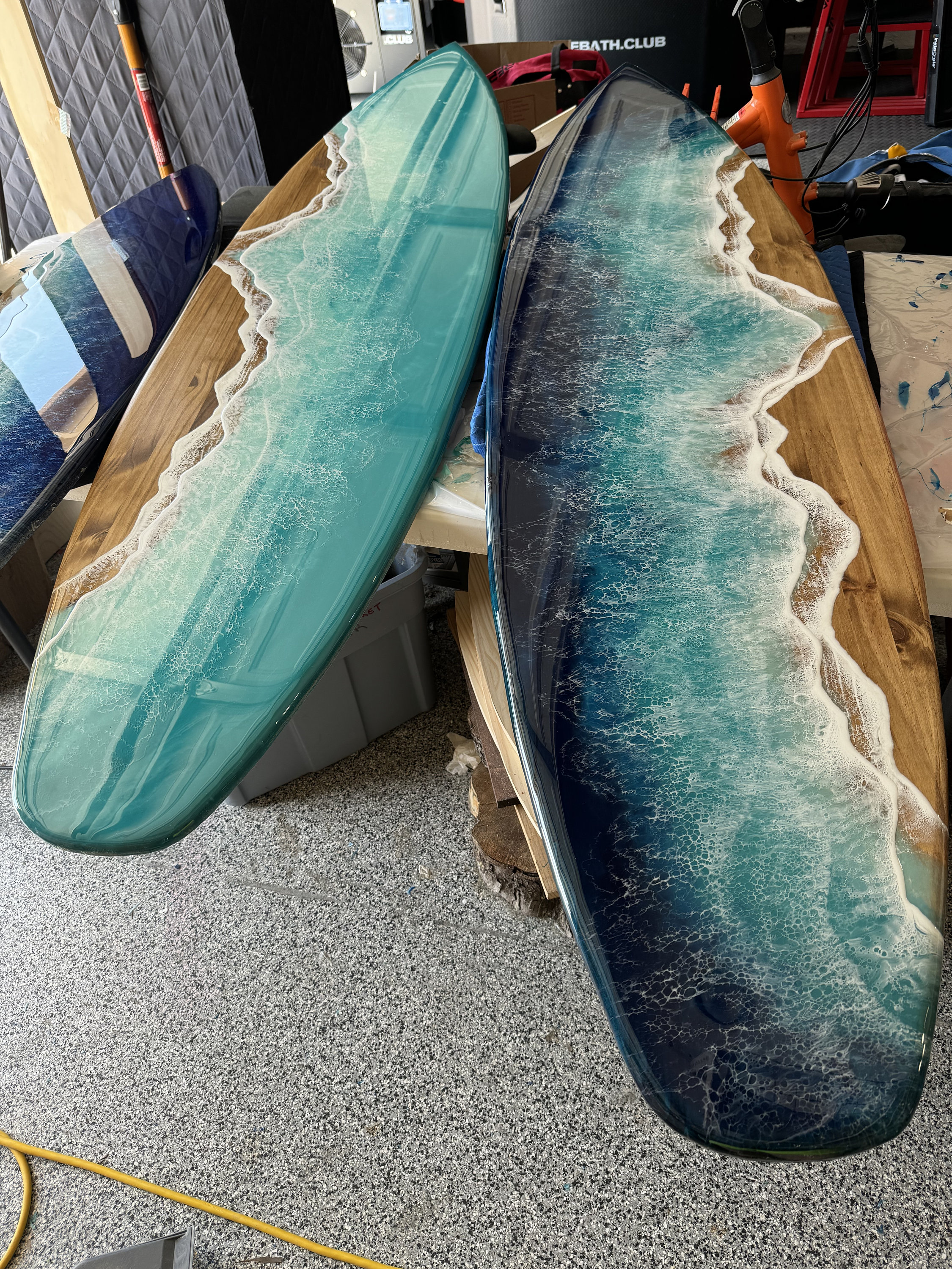 6' Ocean Surfboard With Waterfall Edge - Etsy