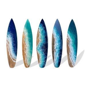 6&#39; Ocean Surfboard with Waterfall Edge, surfboard wall art