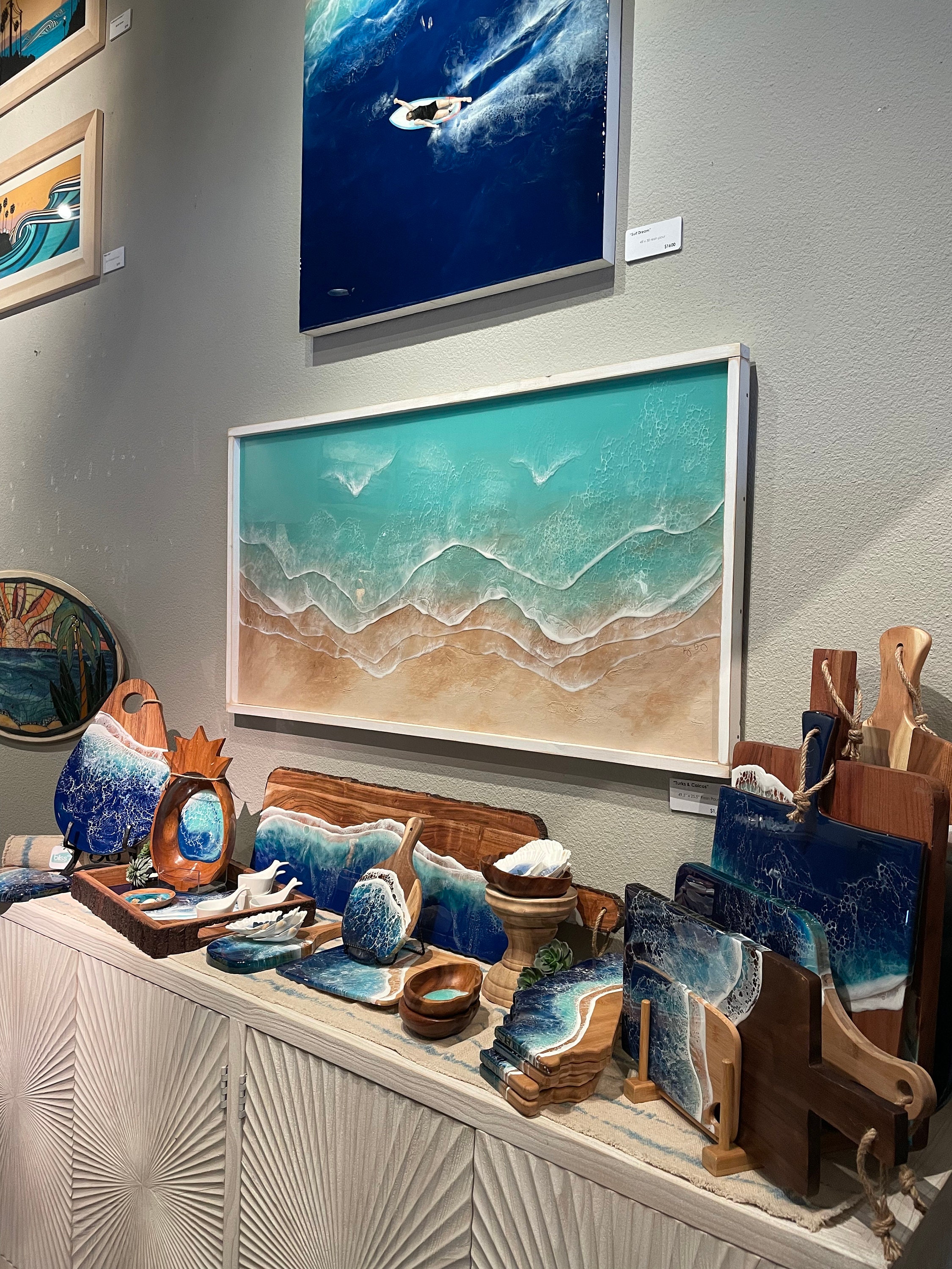 Framed Epoxy Resin Ocean Wave Wall Art: Coastal Decor - Etsy