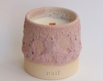 Pink Lava soy wax candle