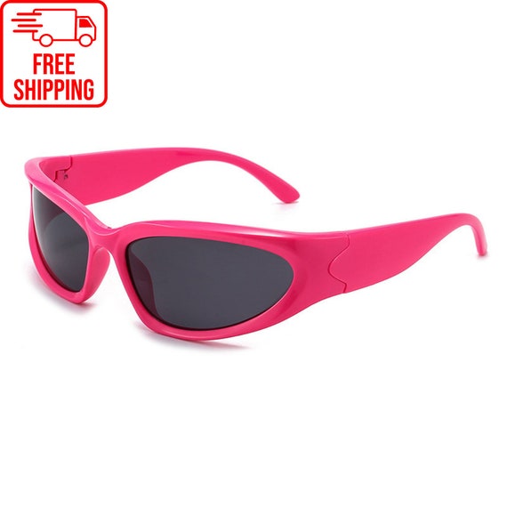Colorful Mirror Fashion Eyewear: Y2K Sports Punk Sunglasses for Women & Men  Designer Square Goggle UV400 Luxury Sun Glasses 