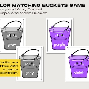Color Matching Activity for Kids, Color Sorting Game, Printable ...