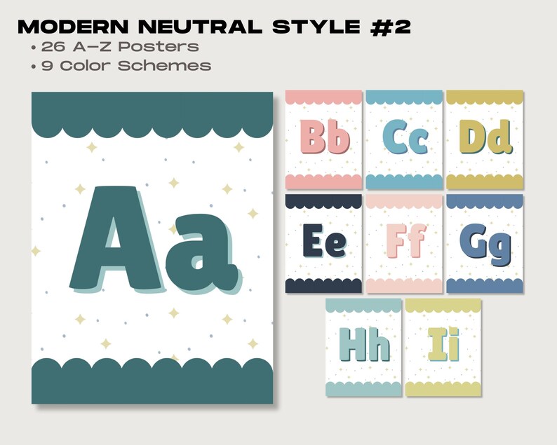 Alphabet Classroom Editable Posters, Animal A-Z Printable Posters ...