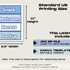 Ocean Theme Classroom Schedule and Jobs Display, Printable & Editable ...