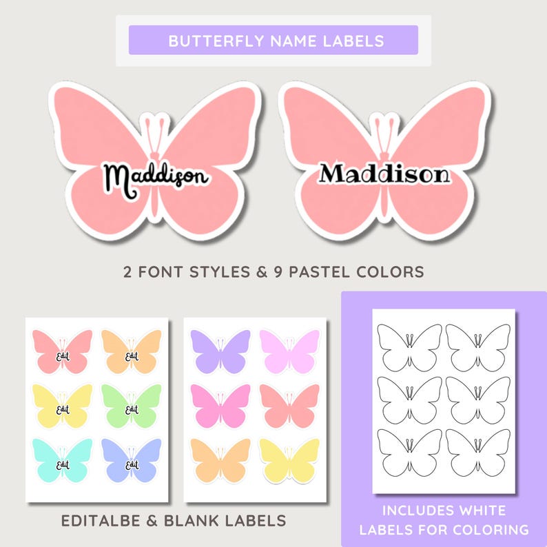 Butterfly Back to School Bulletin Board Kit: Pastel Classroom Decor ...