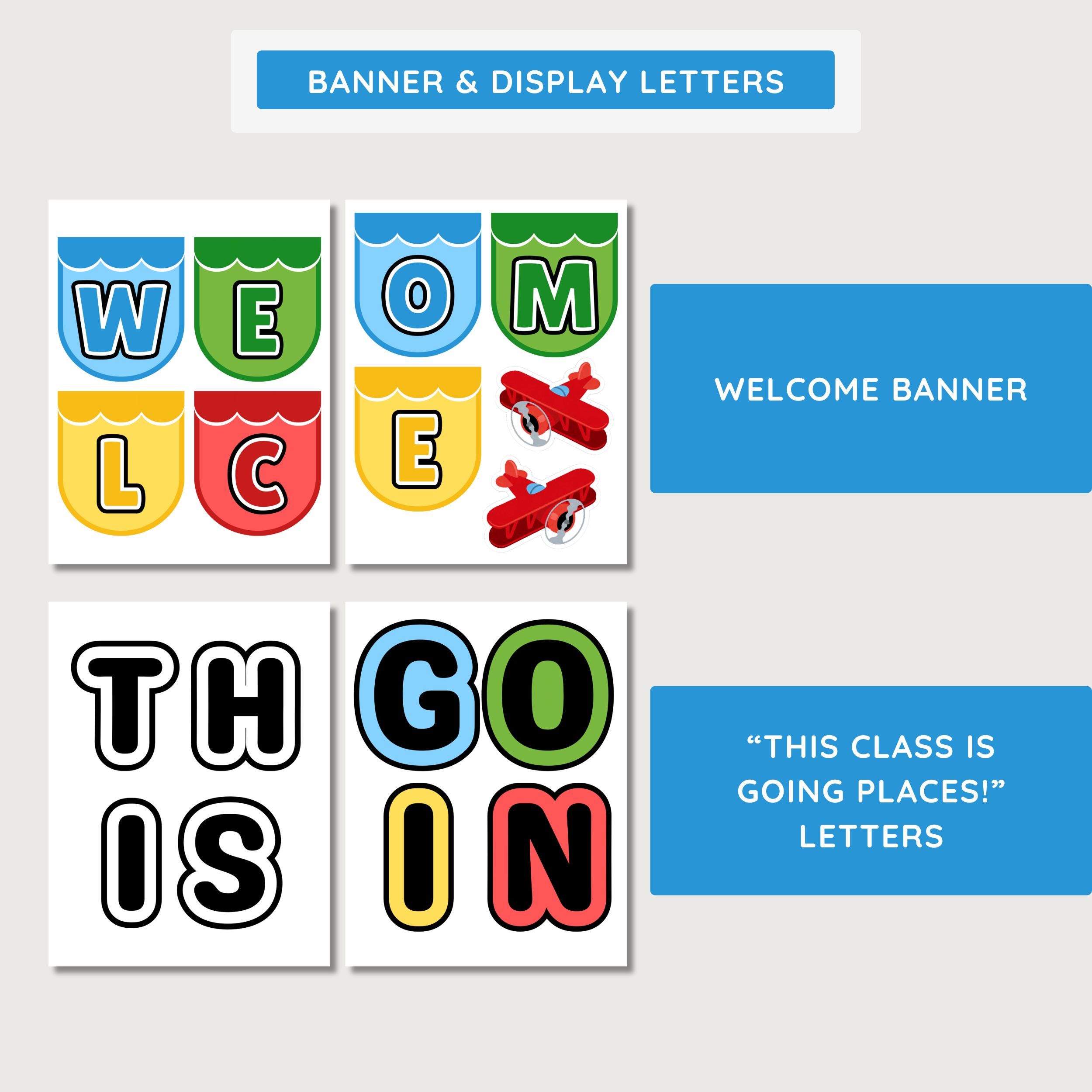 Transportation Welcome Bulletin Board Display: Editable Canva Template ...