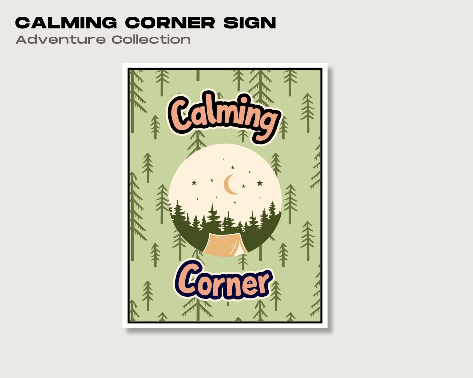 Calming Corner, Printable & Editable Calming Posters, Breathing ...
