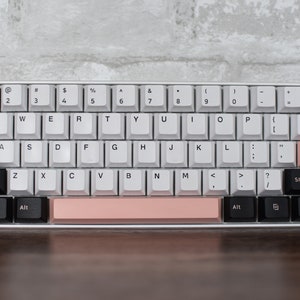 CUSTOM! Made-to-order! 60% RGB Mechanical Keyboard, Olivia-style keycaps & Feker Holy Panda Switches! :)