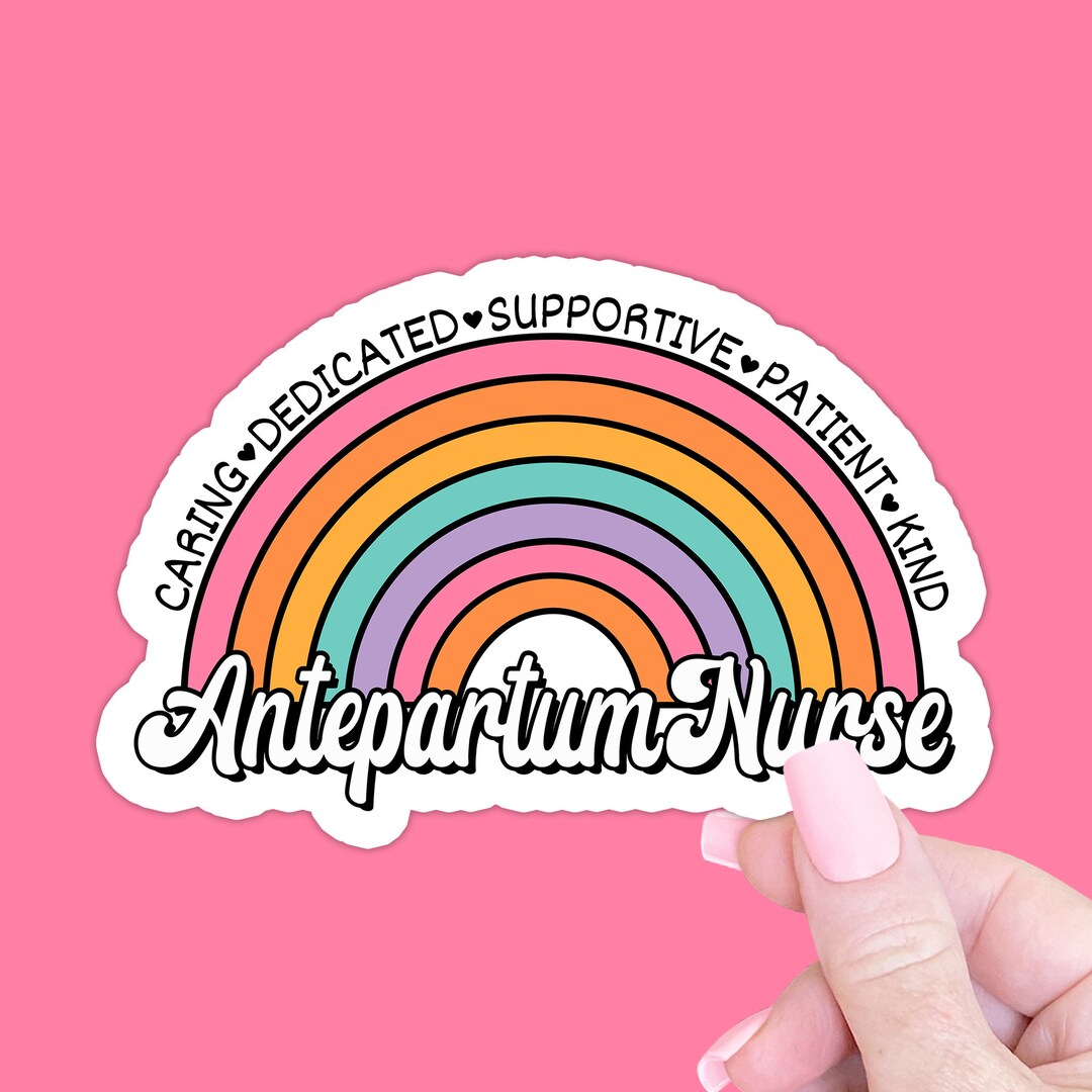 Antepartum Nurse Sticker Gift, Antepartum Nurse Laptop Sticker Decal ...