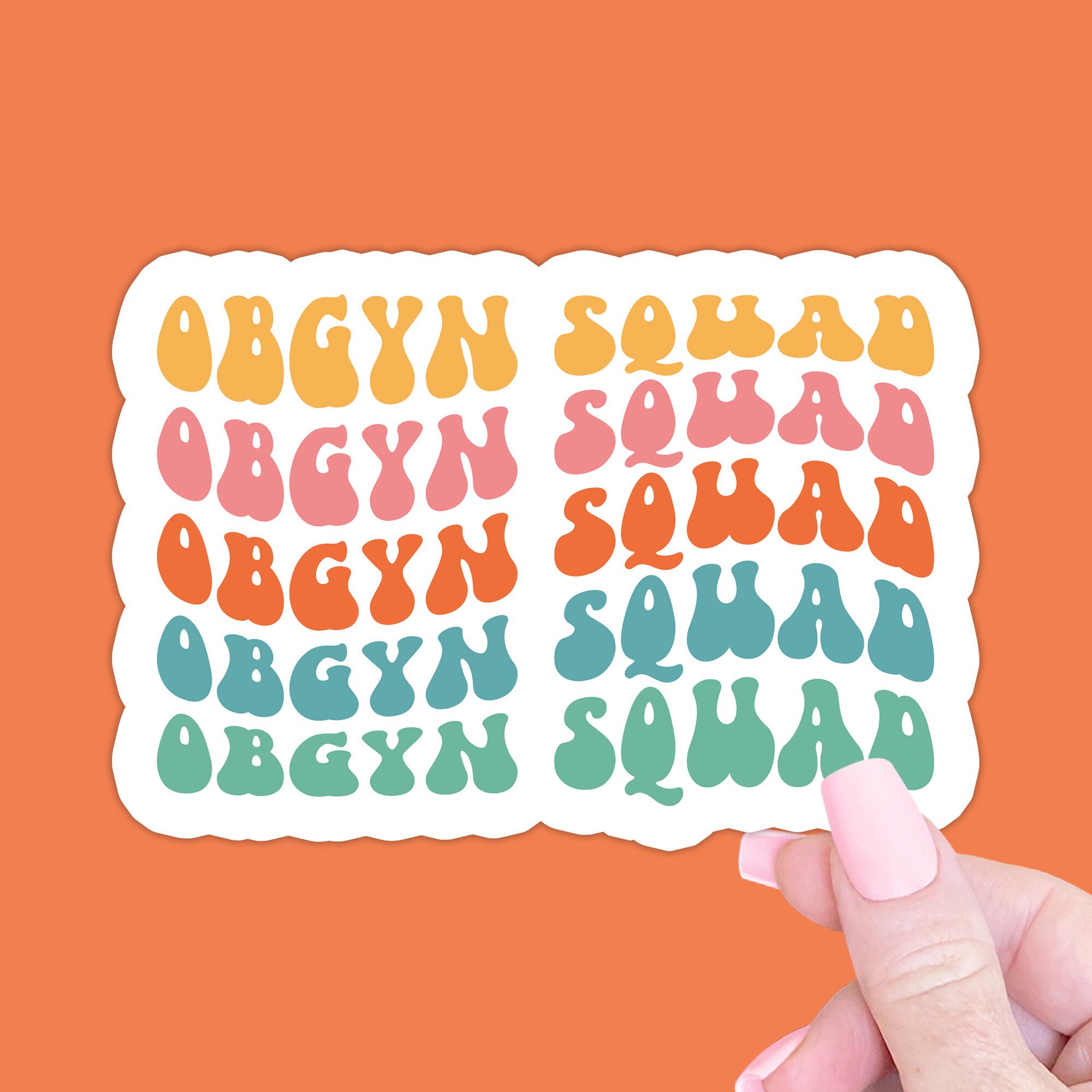 OBGYN Squad Sticker Gift OBGYN Nursing Laptop Water Bottle - Etsy