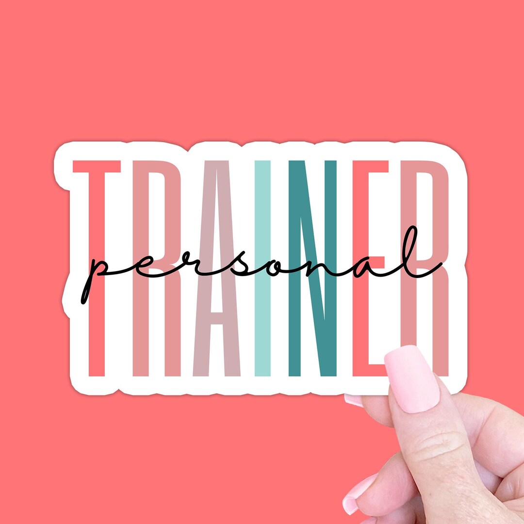 Trauner Sticker Personal Trainer Sticker Gift, Personal Fitness Trainer Coach Laptop ...