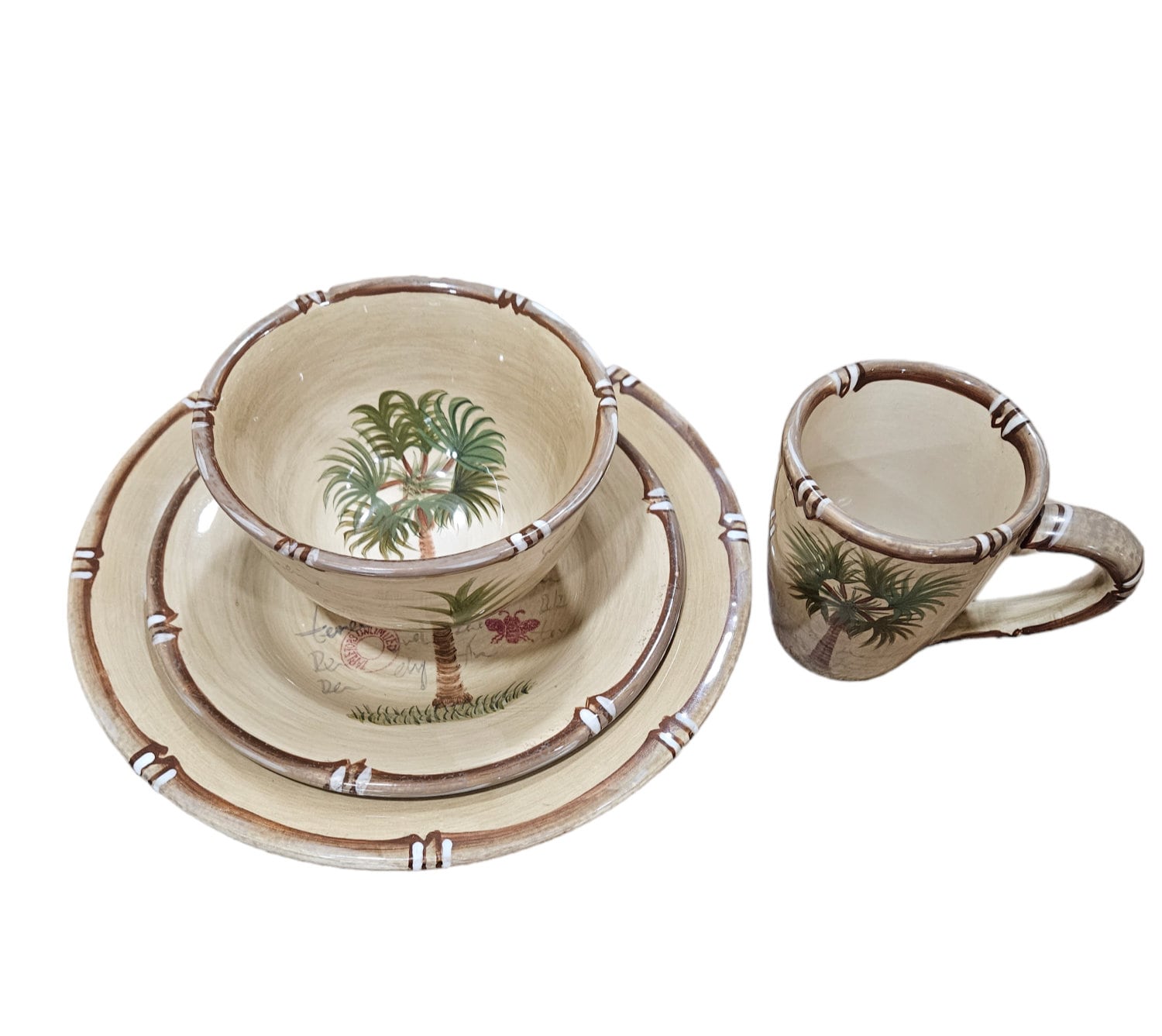 Bora Bora by Tabletops Unlimited Hand Painted Collection Place Settings