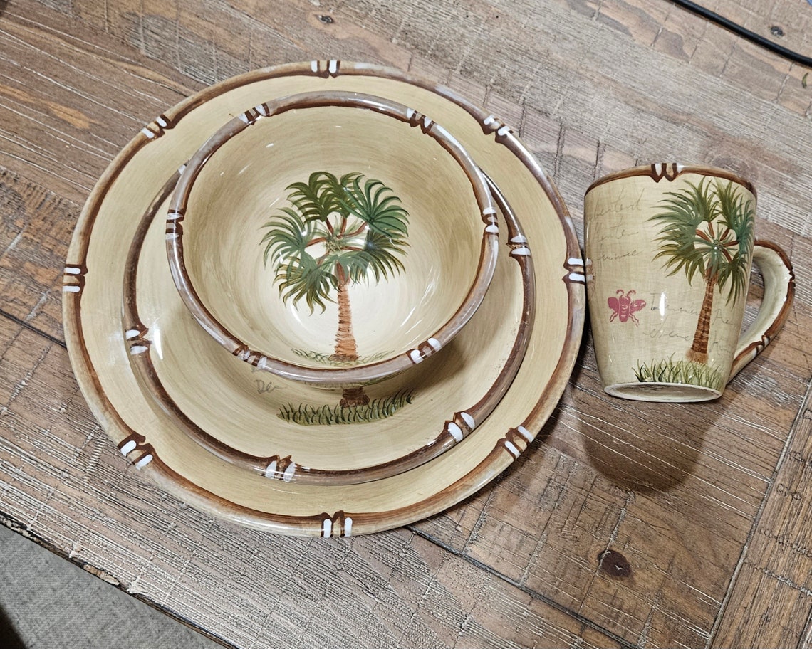 Bora Bora by Tabletops Unlimited Hand Painted Collection Place Settings