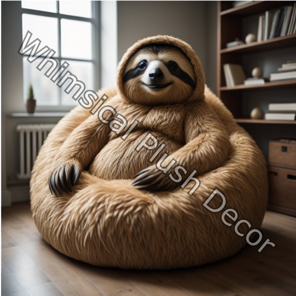 Sloth in Chair - Etsy
