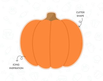 Pumpkin Cookie Cutter STL File 3D Printable Thanksgiving Baking Tool Halloween Cookie Cutter Instant Digital Download