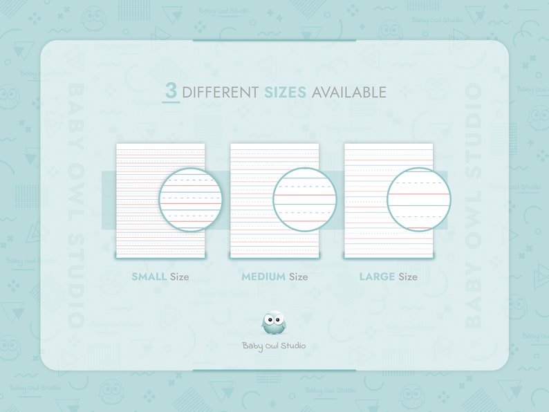 Handwriting Paper Bundle Printable Lined Paper Writing Practice