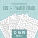 Color Swatch Chart Blank Color Chart Printable Color Swatch Template ...