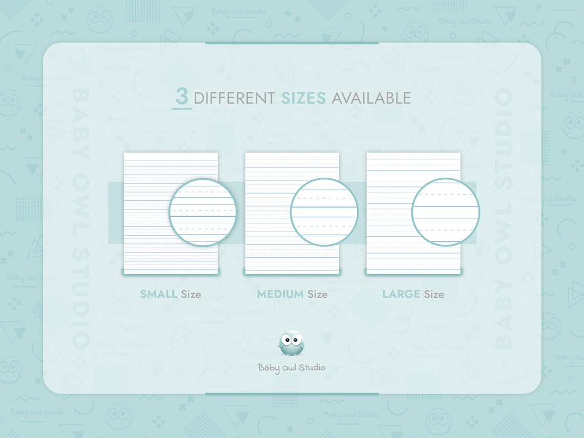 Handwriting Paper Bundle Printable Lined Paper Writing Practice