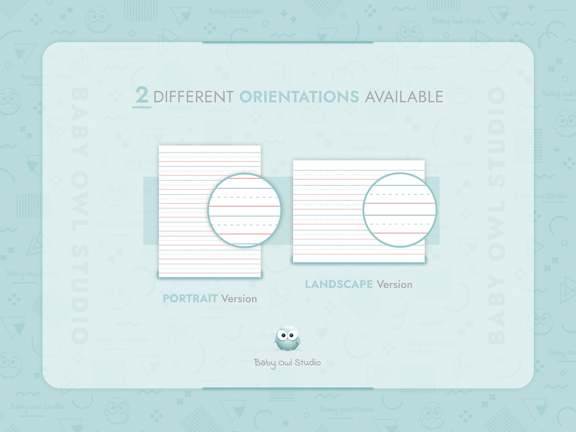Handwriting Paper Bundle Printable Lined Paper Writing Practice ...