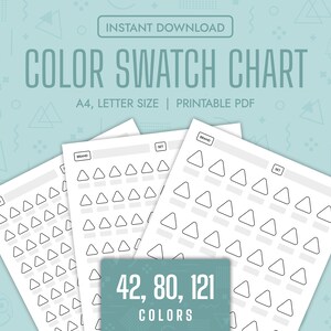 Color Swatch Chart Blank Color Chart Printable Color Swatch Template Page Color Swatch Chart Set Blank Colour Swatch Chart Sheet Template