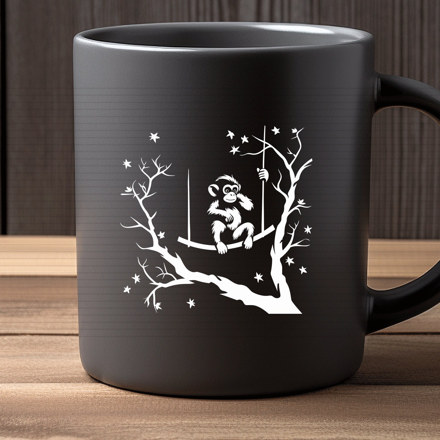 Monkey Svg Vector Graphic PNG EPS Dxf SVG Ai - Etsy