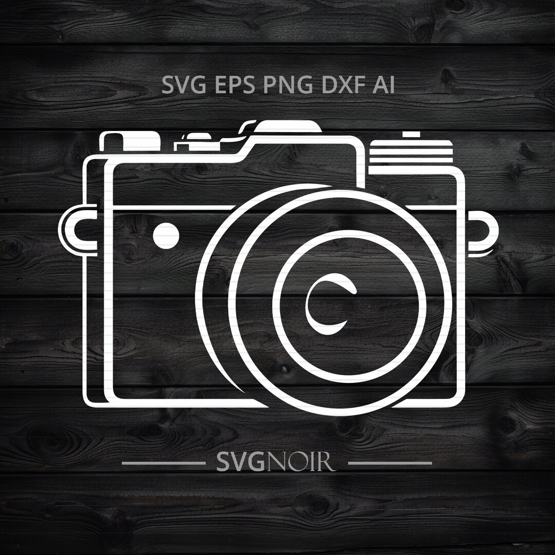 Retro Camera 35mm Vector Clipart in SVG, Ai, DXF, Eps, PNG Cricut ...