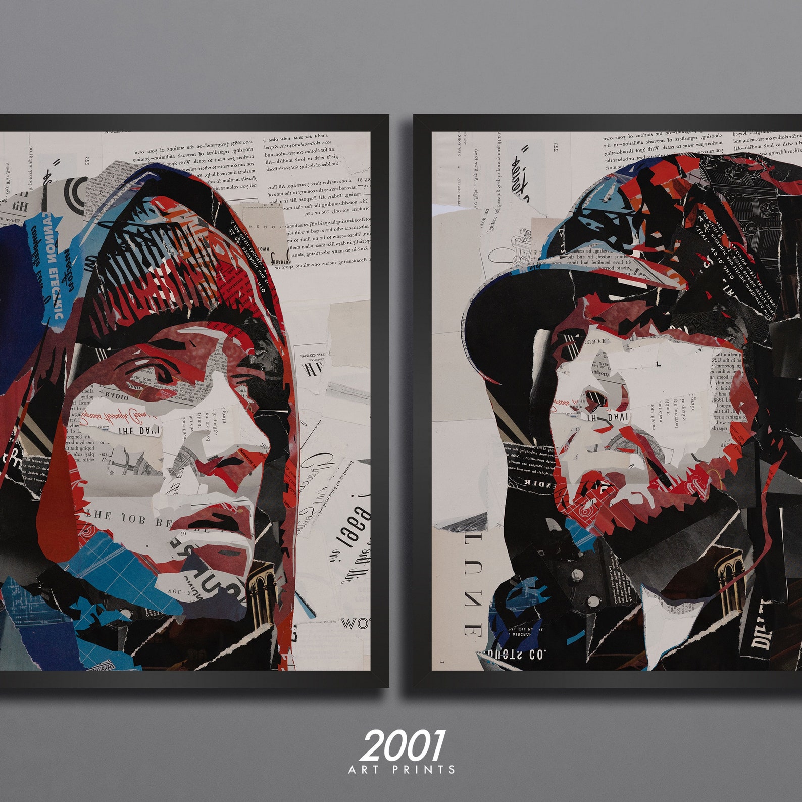 Detroit Rapper Collage Digital Download 2 Set Detroit Hip Hop Poster Oldschool Rap Music ...
