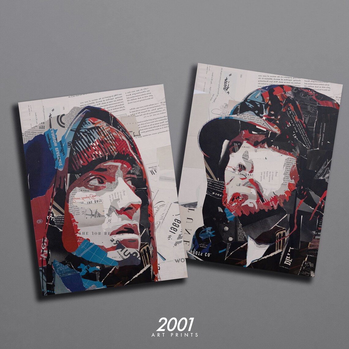 Detroit Rapper Collage Digital Download 2 Set Detroit Hip Hop Poster Oldschool Rap Music ...