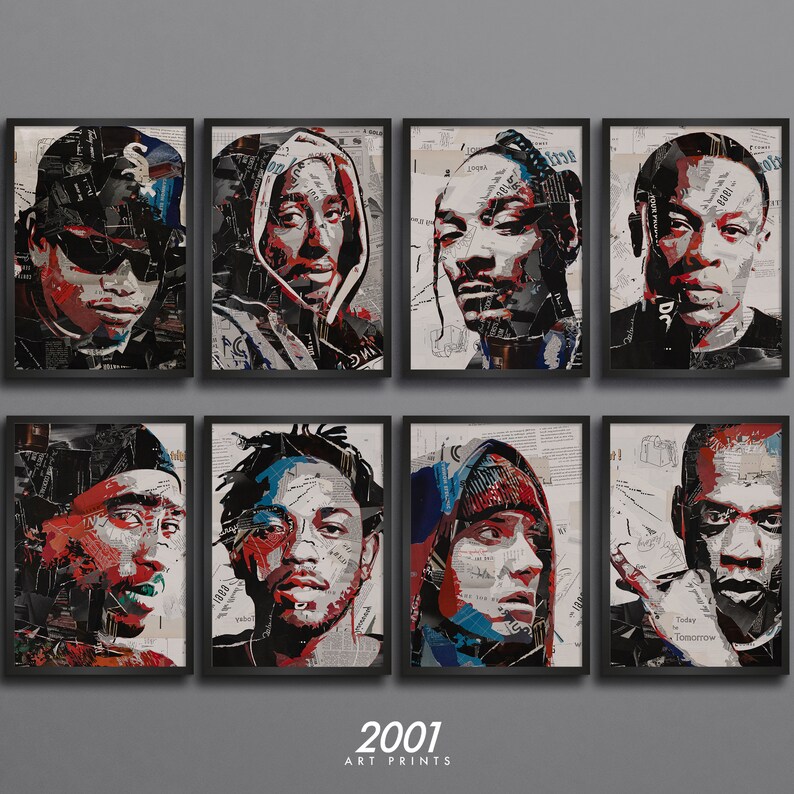 Digital Download 8 Set 90s Oldschool Hiphop Music Rapper Legends ...