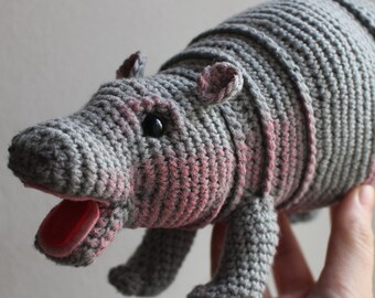 Hippo Crochet Pattern Moo Deng Fiona Fritz Hippo Little Hippopotamus little hippo baby hippo pygmy hippo dwarf hippo hippo crochet pattern