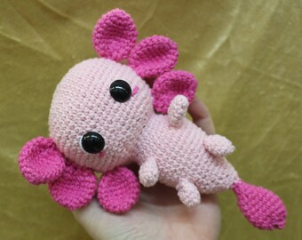 Crochet Pattern Cute Axolotl Ambystoma Mexicanum Crochet Pattern Axolotl