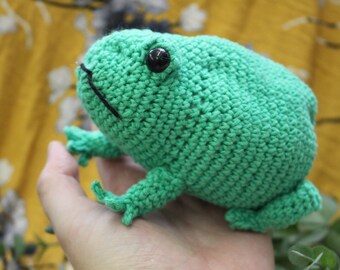 Crochet Pattern Cute Sad Frog Toad Crochet pattern cute sad frog toad