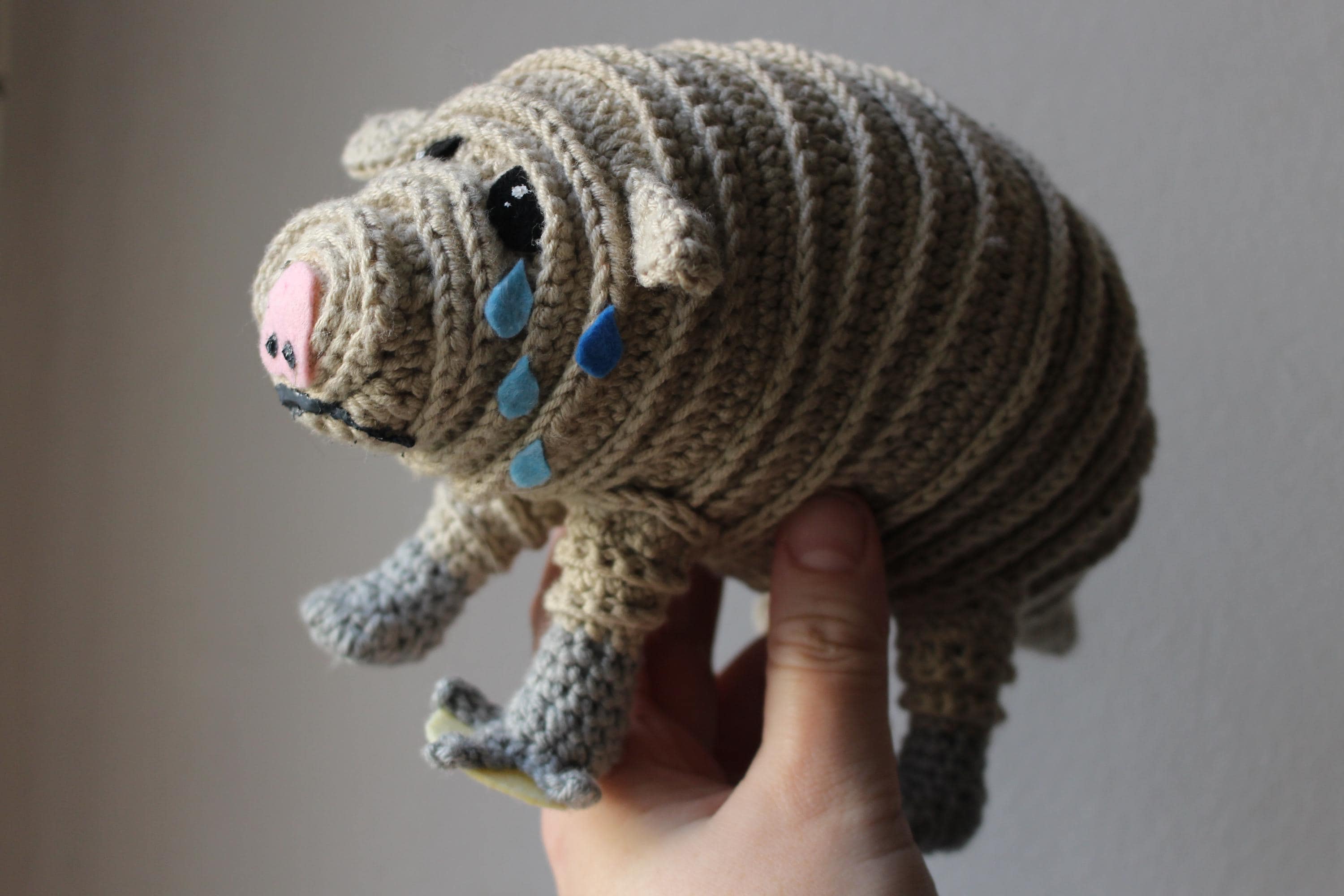 Squonk Crochet Pattern Lacrimacorpus Dissolvens Sad Cryptid