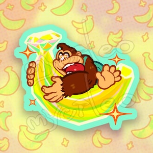 DK Banandium Sticker - 2.8&quot; Sticker | Donkey Kong Bananza
