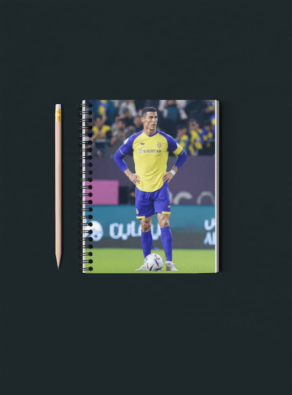 CR7 Inspirational Notebook - Capturing Greatness in Every Page. Cristiano Ronaldo, El Bicho.