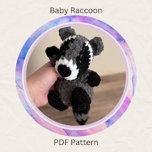 Baby Raccoon PDF Crochet Pattern