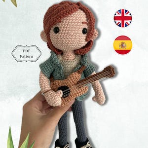 Schema Ellie/TLOU/l'ultimo di noi/ amigurumi/schema/español/inglese