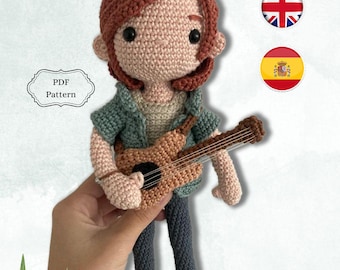 Ellie patrón/TLOU/the last of us/ amigurumi/pattern/español/english