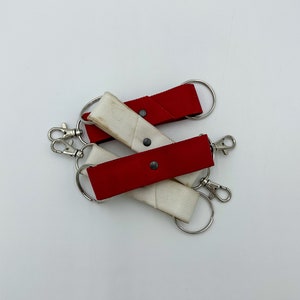 Fire Hose Keychain, Retired Fire Hose, Firefighter Gift, Fireman, Custom, Personalized, Handmade, Firefighter-owned