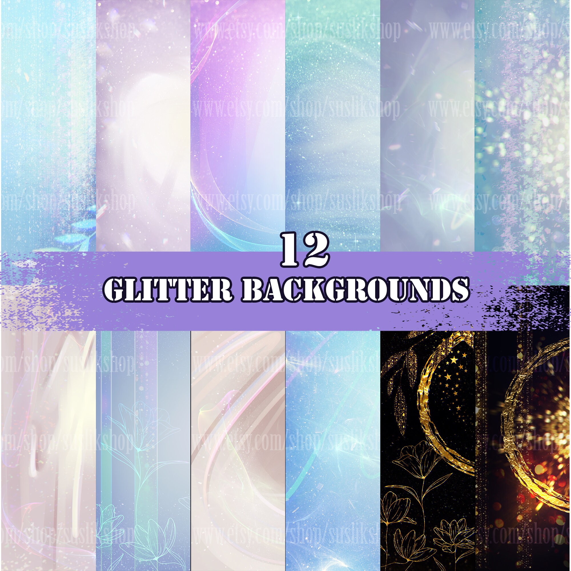 Glitter Backdrops Textured Backgrounds Light Colors Black Background