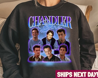 Chandler Bing Sweatshirt, RIP Matthew Perry Sweatshirt, Retro Chandler Bing Tee, Chandler Bing Lover Gift, Goodbye Chandler Tee