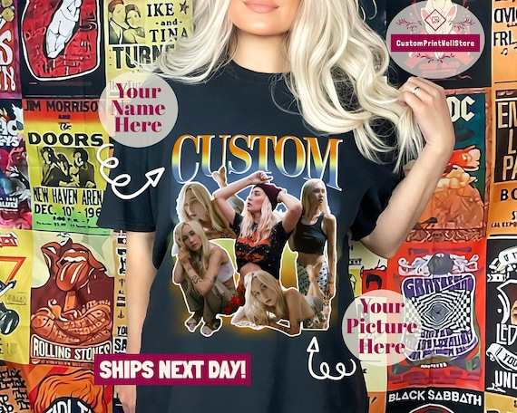 Custom Your Own Bootleg Idea Here Shirt, Personalized Rapper Sweatshirt, Your Photo Tee, Bootleg Tee, 90s Rap Tee, Insert Your Design Shirt