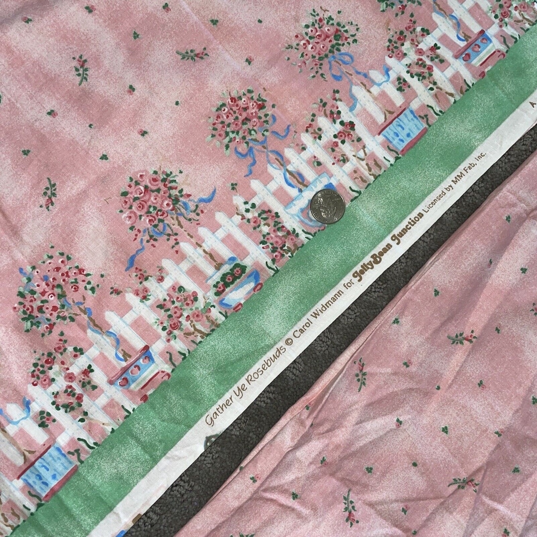 Jelly Bean Junction Carol Widmann Fabric Gather Ye Rosebuds Etsy