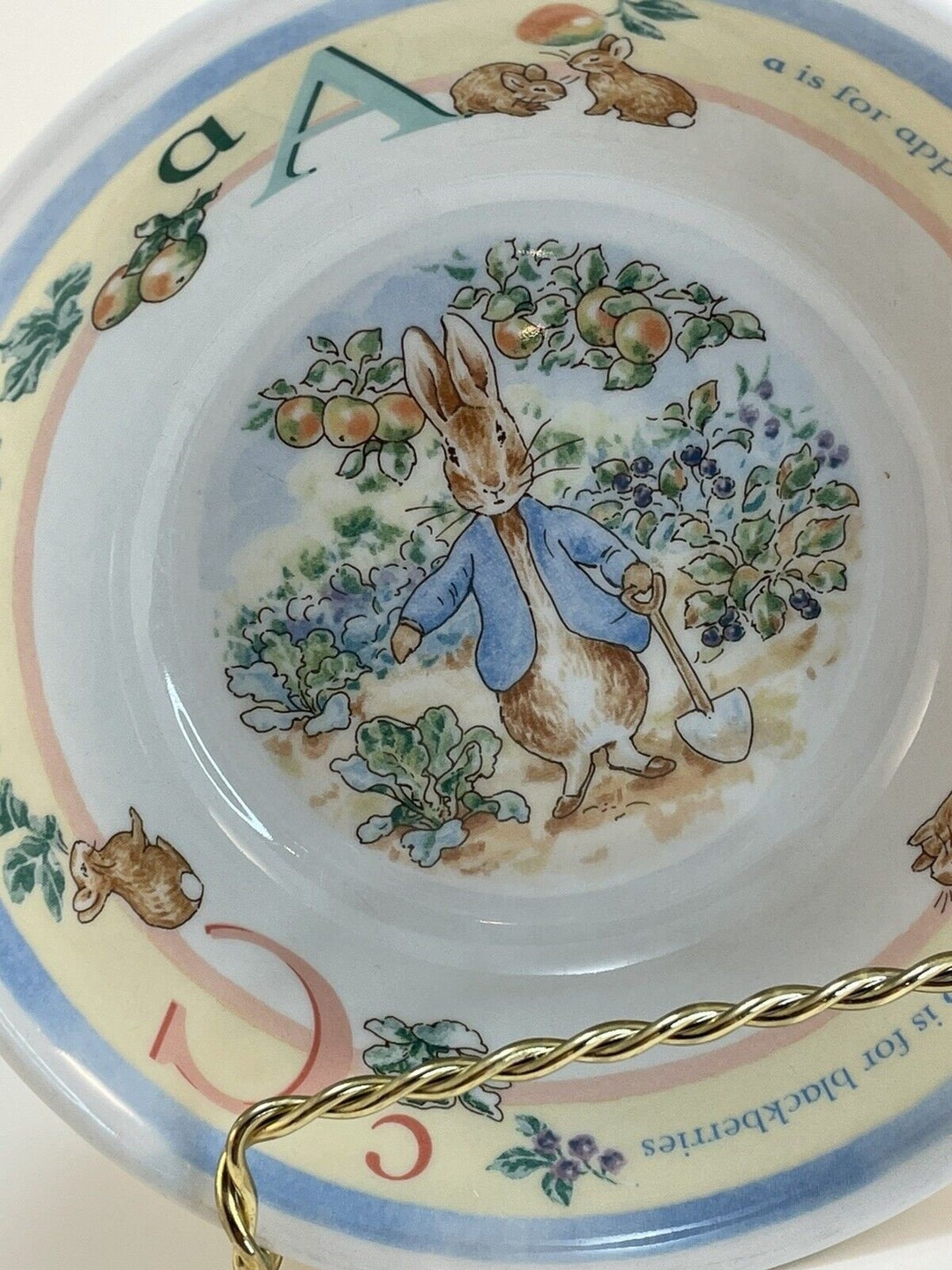 Vintage Beatrix Potters Peter Rabbit 1997 ABC Child Bowl Etsy Vintage Beatrix Potters Peter Rabbit 1997 ABC Child Bowl Etsy
