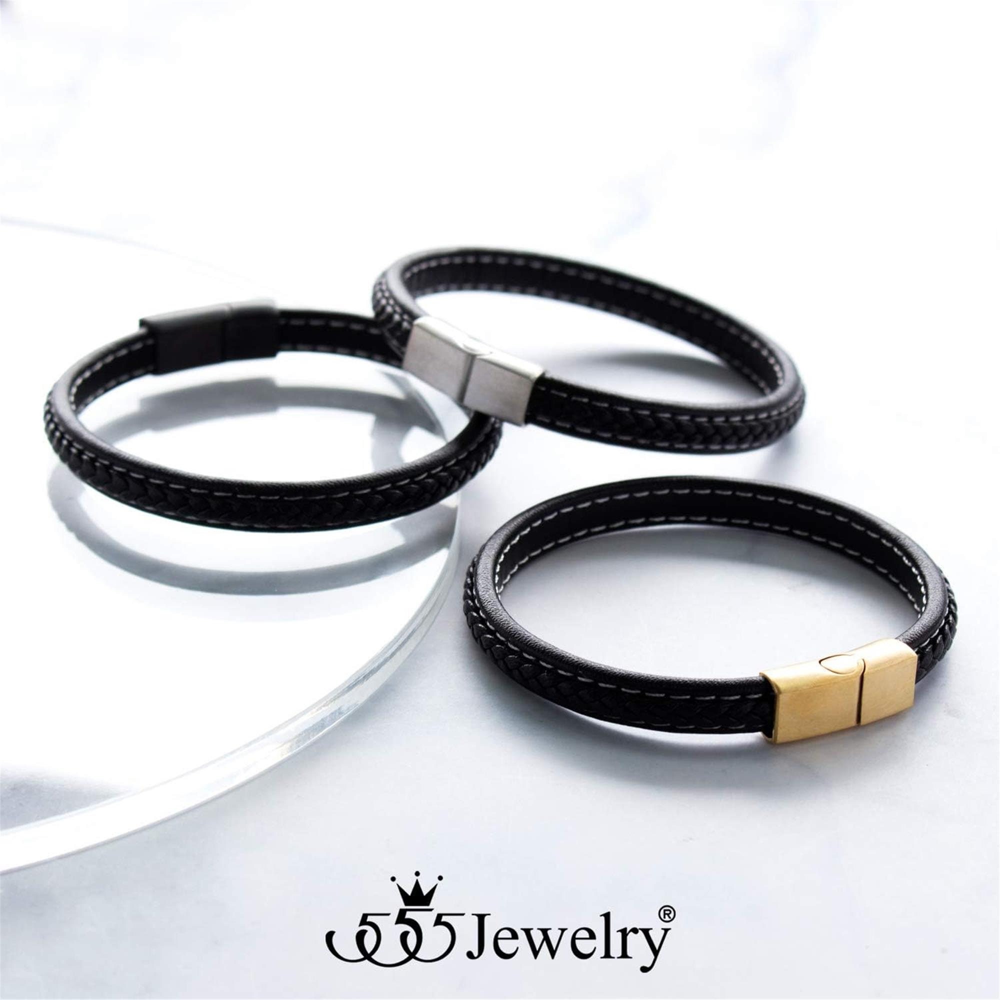 Wholesale SUNNYCLUE DIY 4 Sets Braided Leather Bracelet Making Kit  Multilayer Rope Bangle Cuff Wristband with Blank Alloy Cabochon Bezel Tray  