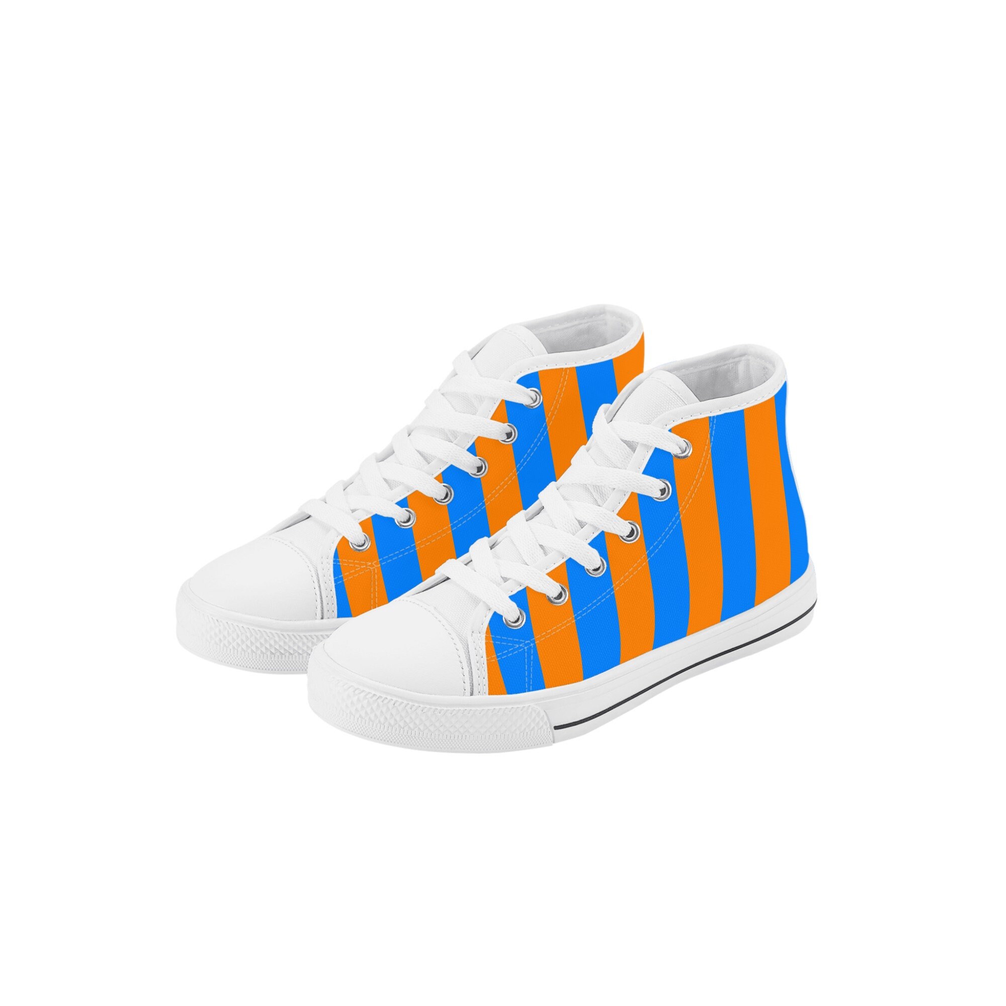 Blippi Stripe Kid's High Top Canvas Shoes Etsy